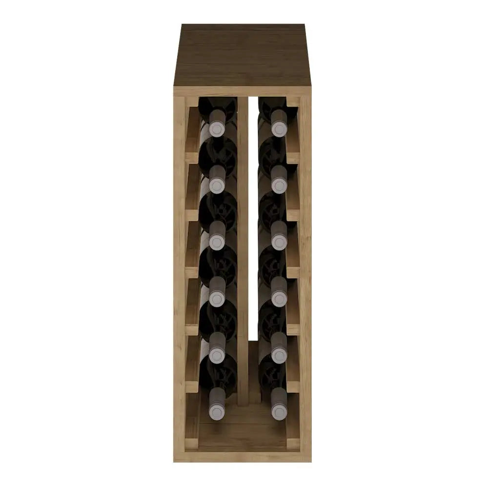 12 bottles - White stained pine