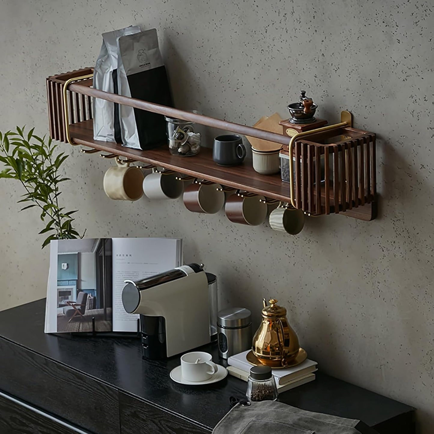 Wall Mounted Wood Wine Rack